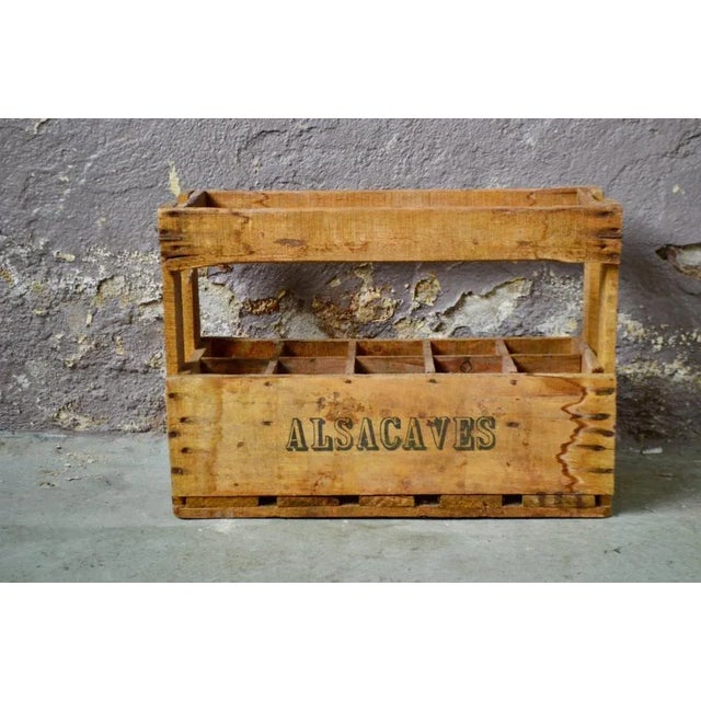 Industrial Wooden Bottle Case from Alsacave For Sale - Image 3 of 6