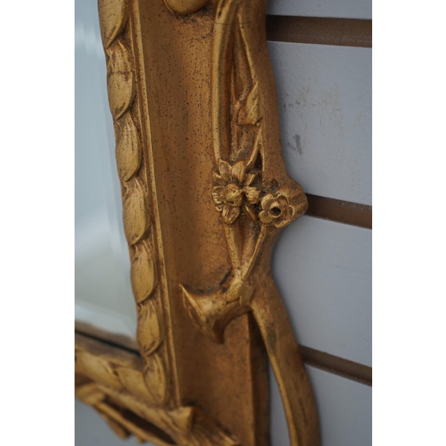 Gold Friedman Brothers Ornate Gold Framed Mirror For Sale - Image 8 of 12