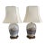 Rare Vintage Maitland-Smith Hong Kong Porcelain Nautical Lamps With Original Shades – 30” - a Pair For Sale