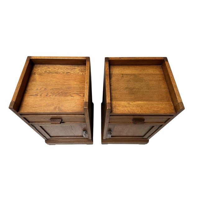 Vintage Art Deco Nightstands, 1920s, Set of 2 For Sale - Image 13 of 14