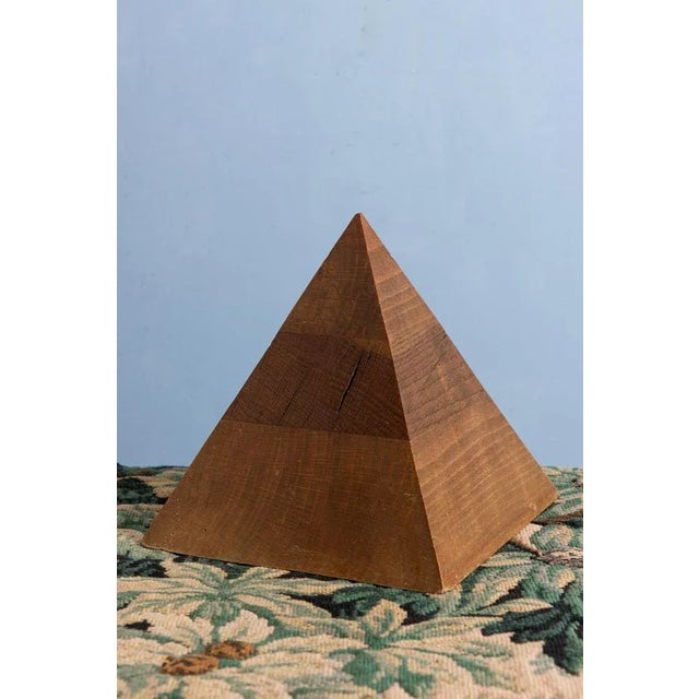 Mid-Century Pyramid in Oak For Sale - Image 4 of 9