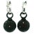 Metal Convertible 5 Carat Black and White Diamond 18k Gold Ball Earrings, Pair For Sale - Image 7 of 18