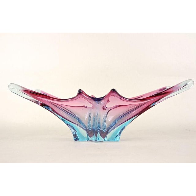 Vintage Murano Sommerso Glass Bowl, 1960 For Sale - Image 13 of 18