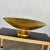 Plastic Late 20th Century Monumental Four Foot Diameter Fiberglass Gold Leaf Footed Bowl Store Display For Sale - Image 7 of 13