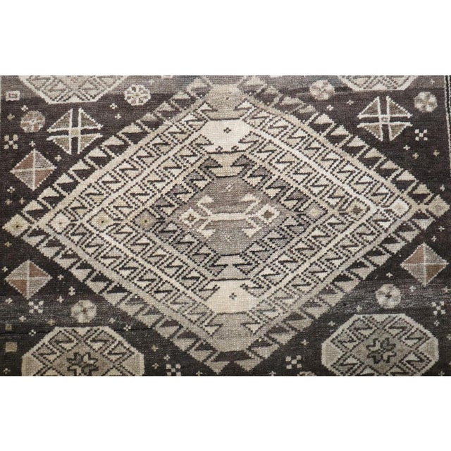 Brown Geometric Malayer Runner For Sale - Image 9 of 9