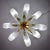 1970s Murano White Glass Petal Chandelier For Sale - Image 9 of 14