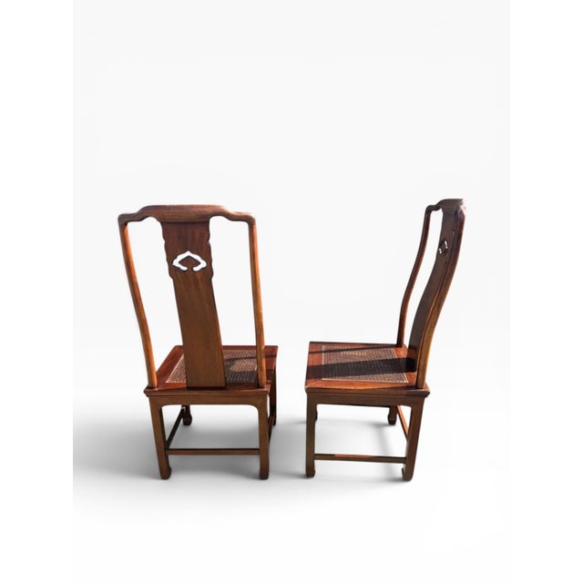 Wood Set of Six Henredon Ming Style Dining Chairs, Mid-1980s For Sale - Image 7 of 18