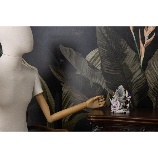 German Rococo Porcelain Figurine Couple at a Dressing Table, 1950s For Sale - Image 6 of 18