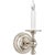 Classic Single Sconce in Polished Nickel Designer: Chapman & Myers Height: 8" Extension: 7" Backplate: 4.5" Round...