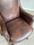 Late 20th Century Hancock & Moore “Dillon” Leather Swivel Tilt Wingback Desk Chair for Robb & Stucky For Sale In Charlotte - Image 6 of 9