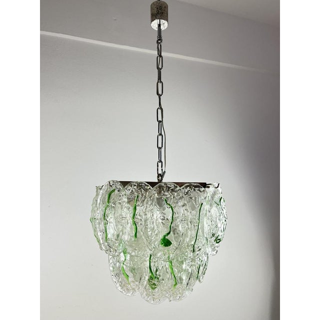 Green Ceiling Light in Murano Glass, Italy, 1960s For Sale - Image 8 of 18