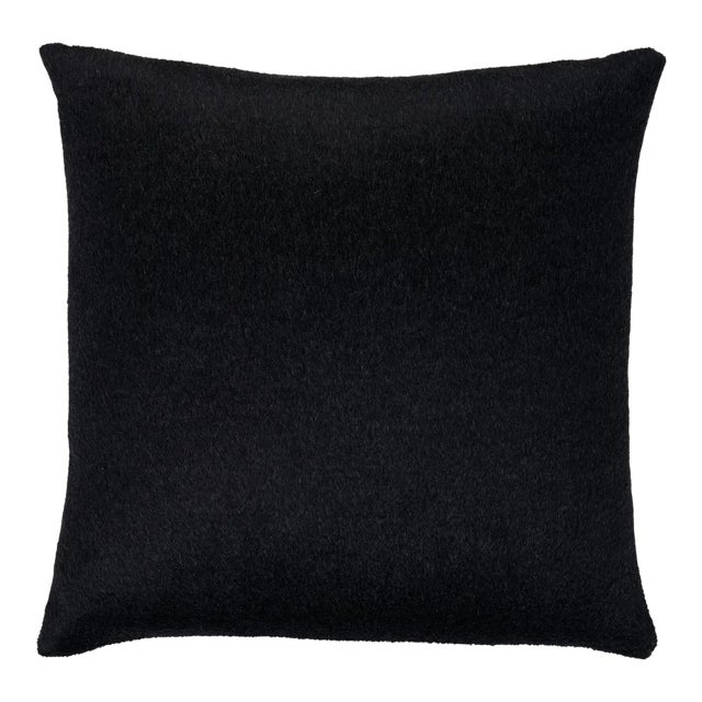 Schumacher Dixon Mohair Pillow 18" in Carbon For Sale