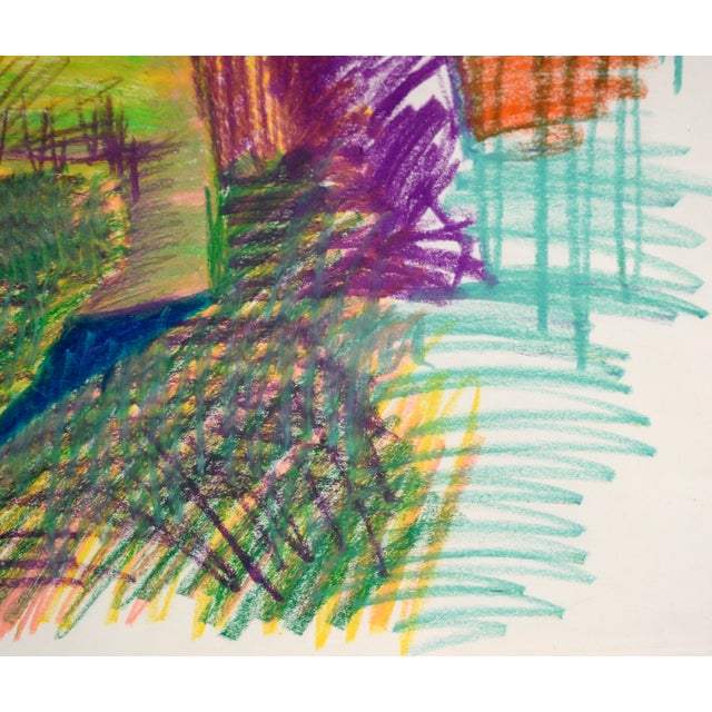 Abstracted Woman in Shadows in Pastel on Paper For Sale - Image 4 of 6