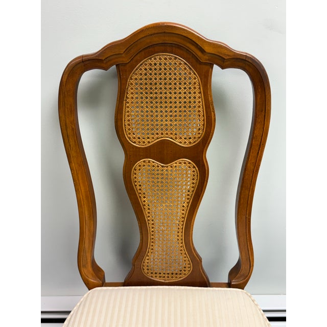 Late 20th Century French Cane Back Dining Chairs - Set of 6 For Sale - Image 10 of 12