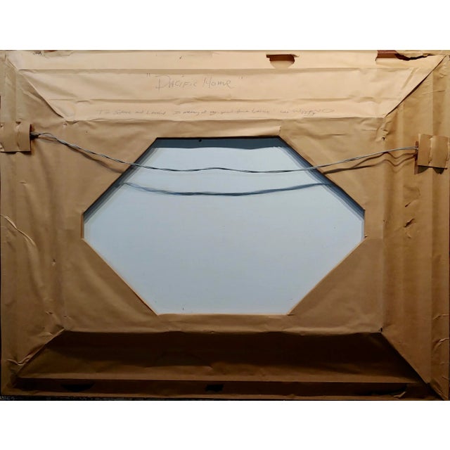 Robert Wyland Dolphin & Her Baby -Pacific Home 1990-Original Oil Painting For Sale - Image 9 of 11