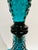 Mid-Century Modern Vintage Empoli Genie Teal Blue Glass Decanter - Italian For Sale - Image 3 of 6