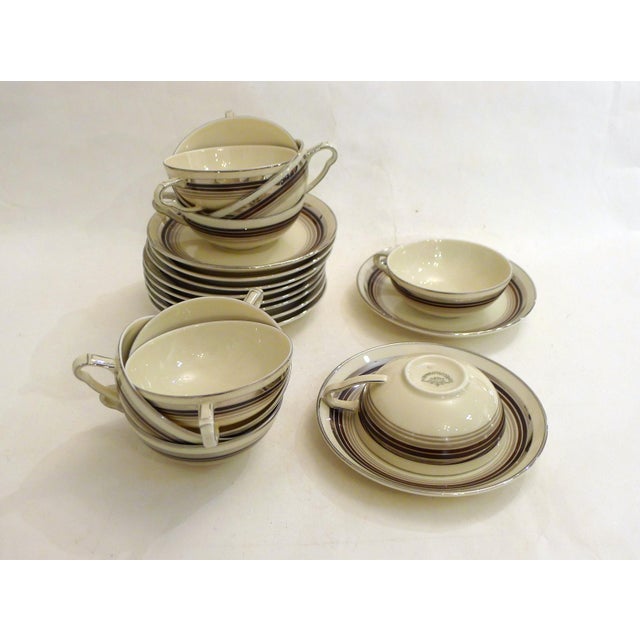 Modern Art Deco Coffee Service in Porcelain from RGK, Czech, 1930s For Sale - Image 3 of 17