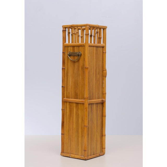 Chinese Bamboo Umbrella Stand, 1960s For Sale - Image 3 of 8