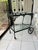 Russell Woodard Vintage Black Wrought Iron Bar Cart, Woodard Attributed For Sale - Image 4 of 10