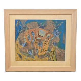 Piet Koenen, Modern Surrealist Composition, Silkscreen & Mixed Media, 1990s For Sale