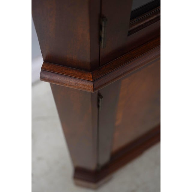 Brown Stickley Mahogany 4 Door Corner Cabinet For Sale - Image 8 of 18