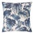 Scalamandre 22" x 22" Rainforest Warp Print Pillow in Blue Mirage For Sale