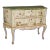 Charming and Whimsical Italian Venetian Faux Verdi Marble Paint Decorated Commode For Sale