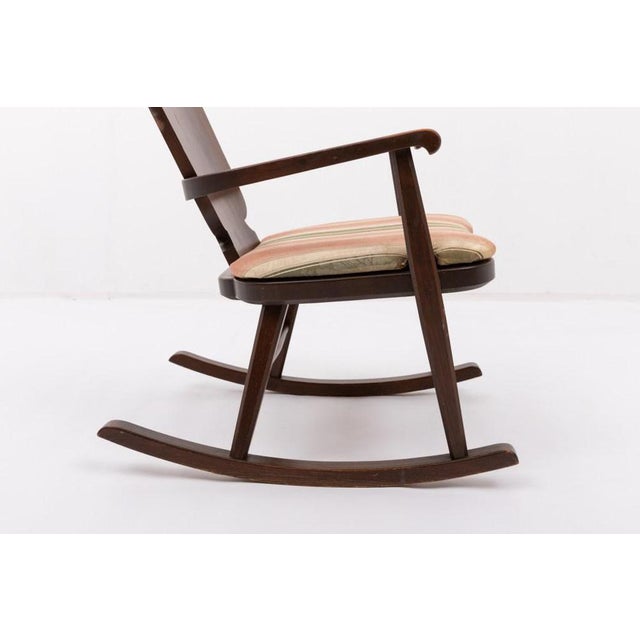 Mid-Century Scandinavian Rocking Chair For Sale - Image 11 of 14