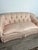 Textile Vintage Beacon Hill Tufted Damask Sofa – Blush Pink – Hollywood Regency – 60” For Sale - Image 7 of 9
