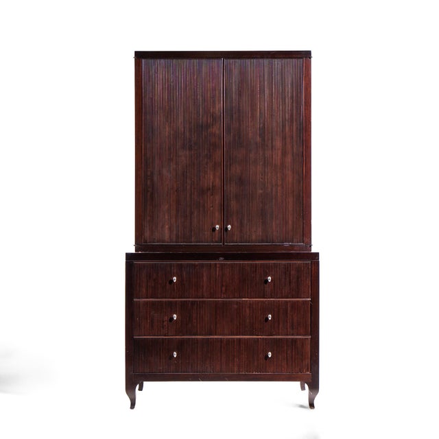 Barbara Barry for Baker Furniture Mahogany Armoire This armoire measures: 42 wide x 24 deep x 78 inches high ABOUT PHOTOS:...