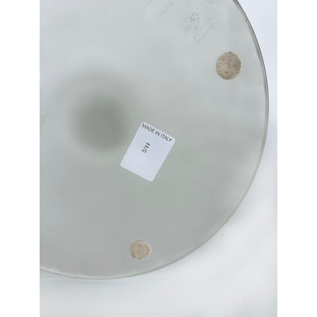 Transparent Karl Springer Italian Seguso Silver-Infused Candlesticks, 1980s, a Pair For Sale - Image 8 of 9