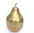 Old superb ice bucket, ice cube box or Fruit Sculpture in the form of a pear in Brass, removable lid complete with...