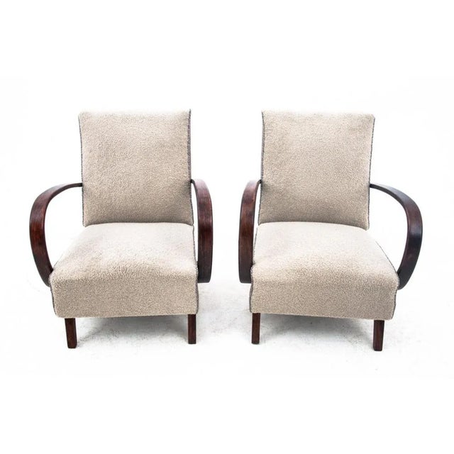 Vintage Art Deco Chairs by J. Halabala, 1930s, Set of 2 For Sale - Image 13 of 15