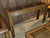 Modern Vintage .....solid oak living room table set with smoked glass 38''x38'' coffee table 24''x24'' end table 24''...