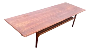 1960’s Vintage Danish Modern Teak Coffee Table by Trioh