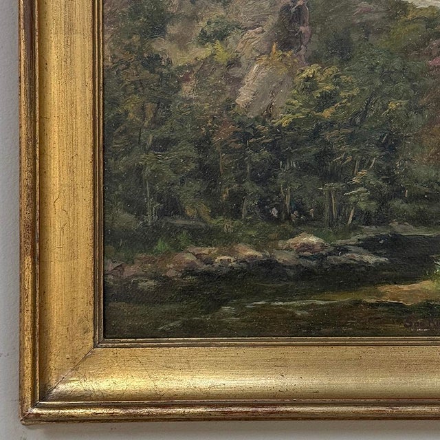 Framed Oil Painting on Panel by Laurent Souky (1914–2005), 'Rochers Des Nutons' For Sale - Image 10 of 18