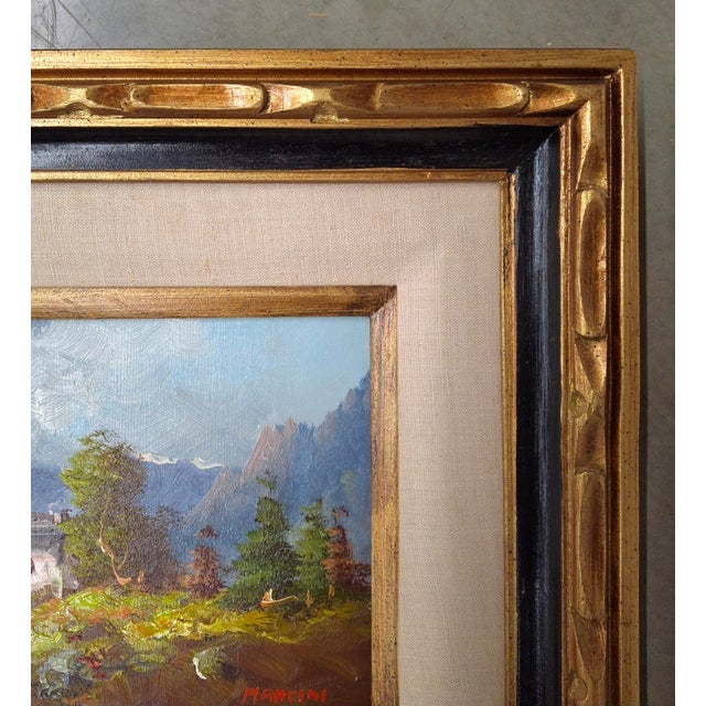 Carlo Mancini, Italian 20th Century, Alpine Cottage Scenes, Oils on Canvas - Set of 2 For Sale - Image 11 of 16