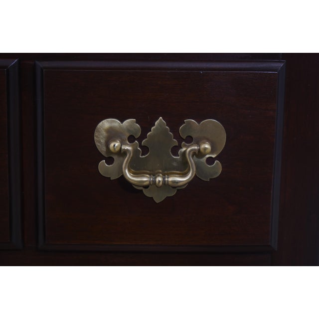 Harden Cherry Queen Anne Style Lowboy W. 4 Drawers For Sale - Image 13 of 18
