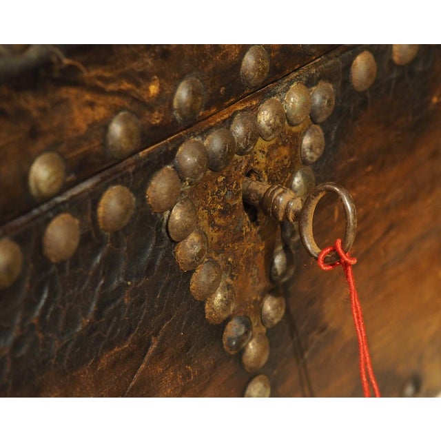 More information coming soon… This small leather table coffret from France dates to the mid-1800s. The leather is affixed...