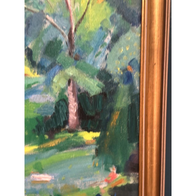 1940s Gerhard Lundberg, Forest, 1943, Oil on Panel, Framed For Sale - Image 5 of 12