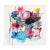 Colorful abstract contemporary mixed media painting by Houston, Texas artist David Hardaker. This painting features bright...