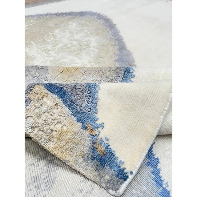 Abstract Handwoven Modern Abstract Area Rug 10x14 For Sale - Image 3 of 12