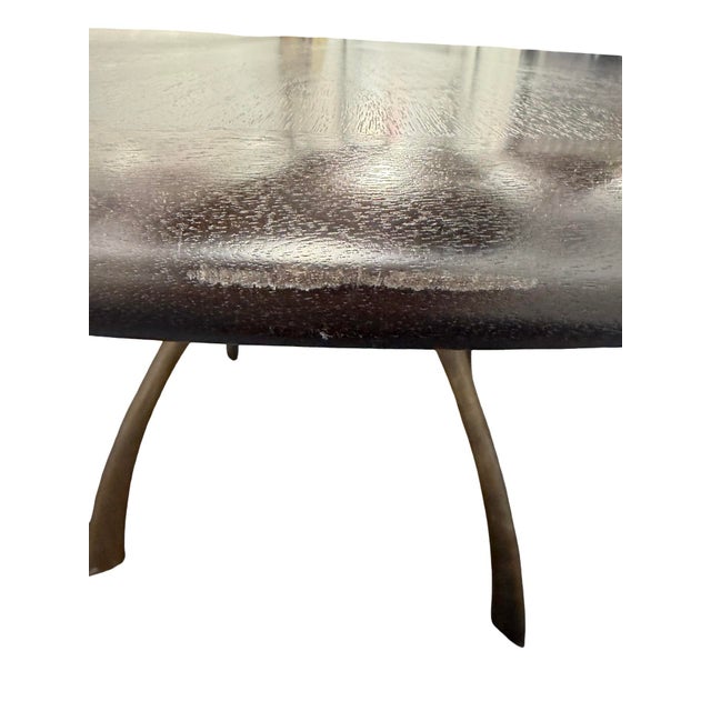 Wood Custom Sculptural Solid Wood Round Dining Table | Manifesto Design Group For Sale - Image 7 of 11