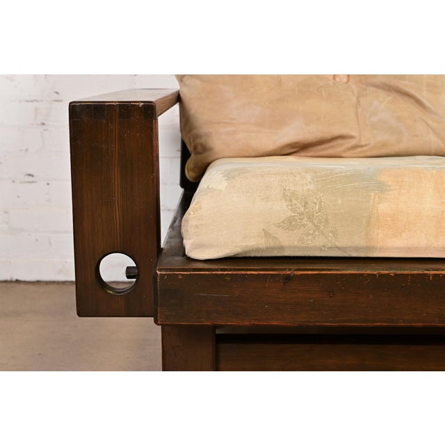 Brown Klaus Rausch Mid-Century Brutalist Geometric Sofa, 1960s For Sale - Image 8 of 13