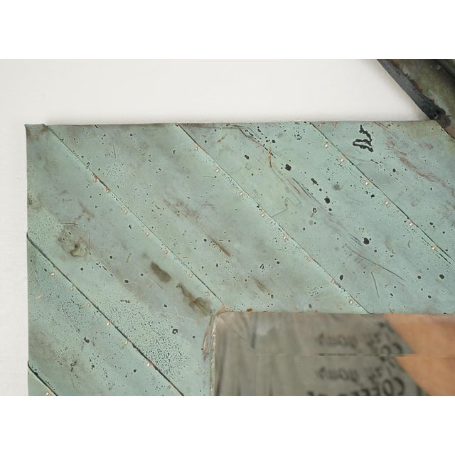 2020s Handcrafted Copper Angle Strip Dressing Mirror 28.625 X 79.5 In. For Sale - Image 5 of 8