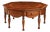 Handcrafted Italian Walnut Burl & Cherry Inlaid Octagonal Coffee Table With Four Drawers For Sale