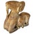 Wood Carved Stylized Ram Sculpture Tribal-Inspired Folk Art For Sale - Image 4 of 9