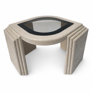 Postmodern 1980s Eye Shape Side Table For Sale