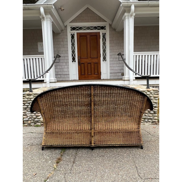 Wood Vintage Ficks Reed Wicker Set For Sale - Image 7 of 12