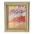 Abstract Painting on Canvas Three Shades of Gold Framed For Sale